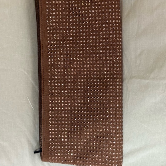 BCBGeneration Lola Brown Clutch with Rhinestone Accents - Picture 8 of 9